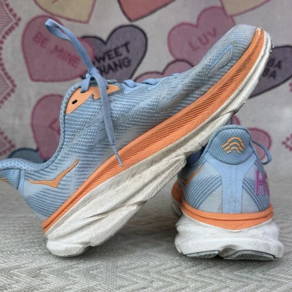 Size 9 - Hoka One One Clifton 9 Airy Blue W - Picture 10 of 10